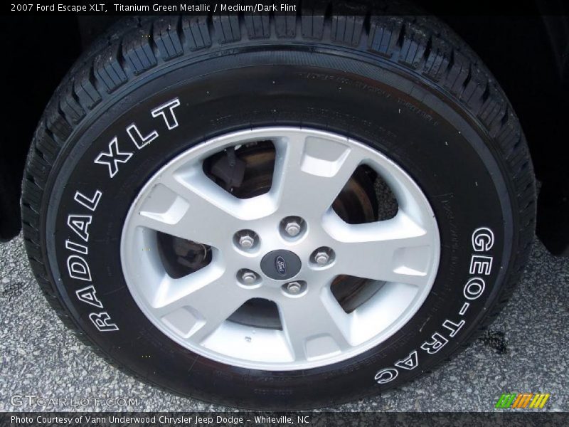 Titanium Green Metallic / Medium/Dark Flint 2007 Ford Escape XLT