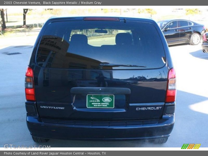 Black Sapphire Metallic / Medium Gray 2003 Chevrolet Venture