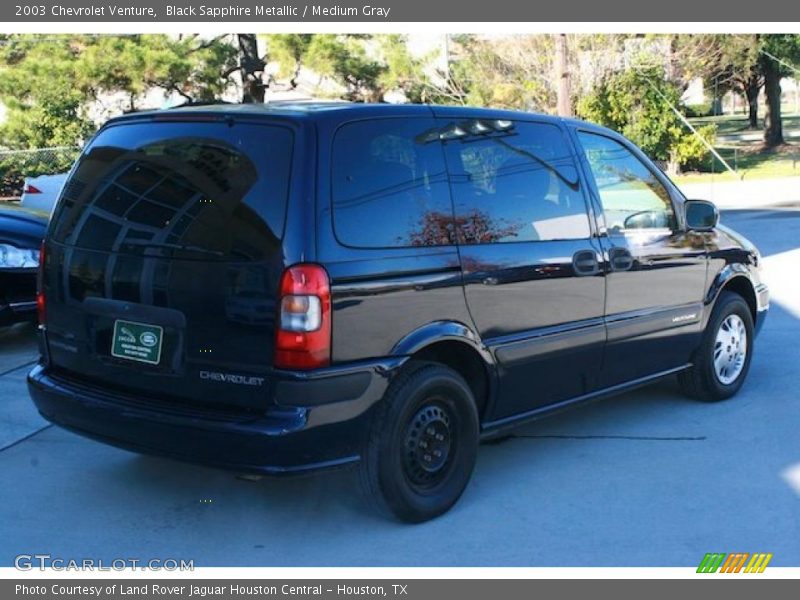 Black Sapphire Metallic / Medium Gray 2003 Chevrolet Venture