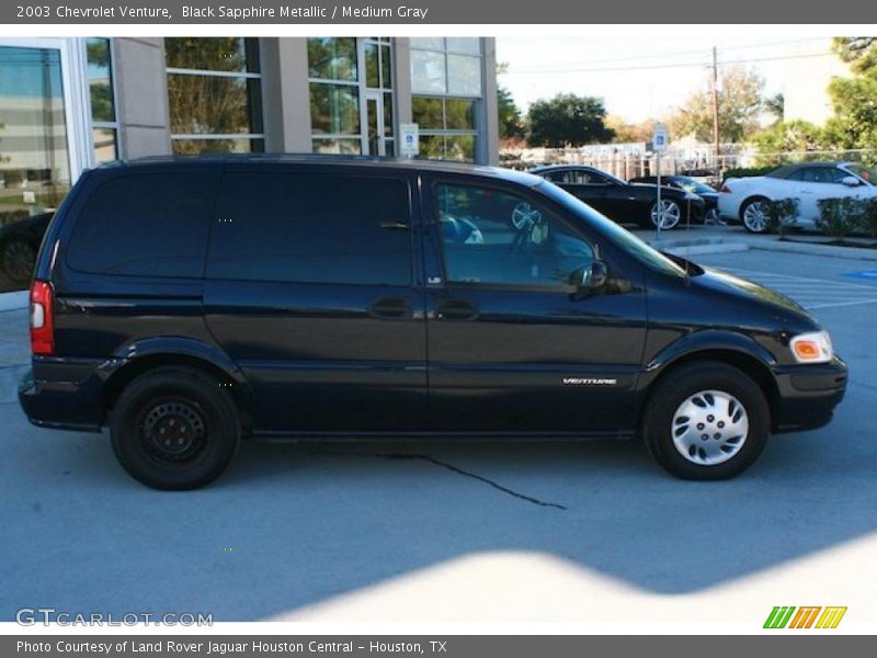 Black Sapphire Metallic / Medium Gray 2003 Chevrolet Venture