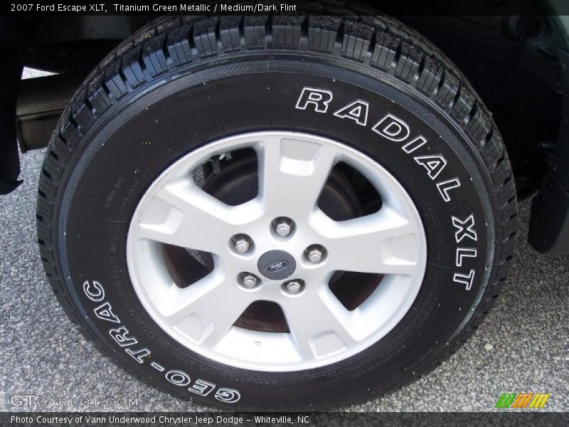 Titanium Green Metallic / Medium/Dark Flint 2007 Ford Escape XLT