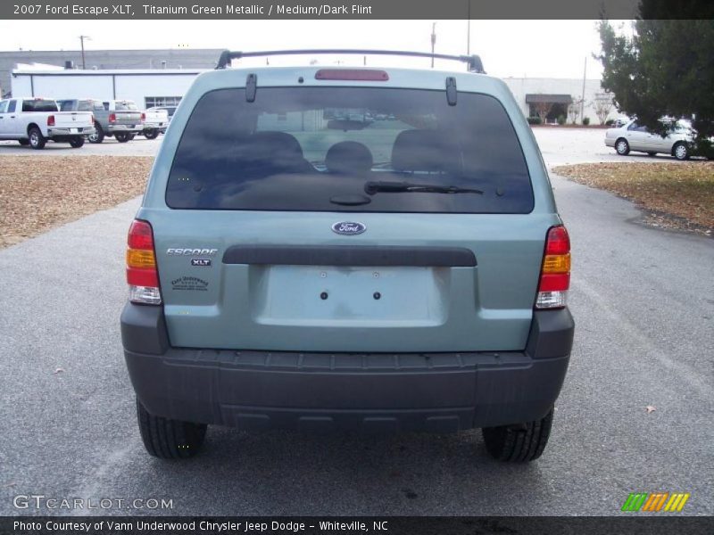 Titanium Green Metallic / Medium/Dark Flint 2007 Ford Escape XLT