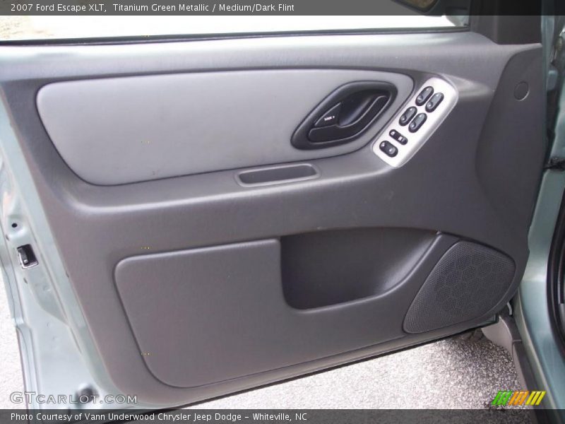 Titanium Green Metallic / Medium/Dark Flint 2007 Ford Escape XLT