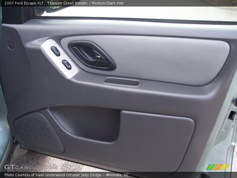 Titanium Green Metallic / Medium/Dark Flint 2007 Ford Escape XLT