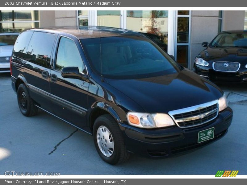 Black Sapphire Metallic / Medium Gray 2003 Chevrolet Venture