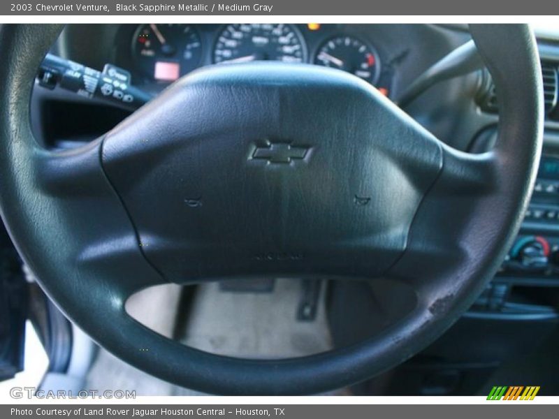 Black Sapphire Metallic / Medium Gray 2003 Chevrolet Venture