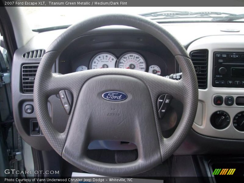 Titanium Green Metallic / Medium/Dark Flint 2007 Ford Escape XLT