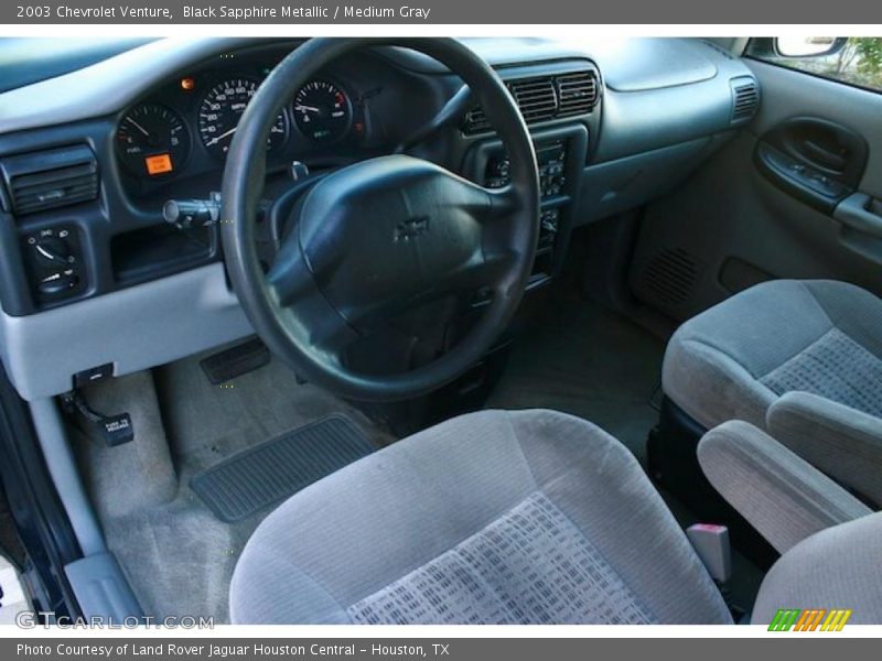 Black Sapphire Metallic / Medium Gray 2003 Chevrolet Venture