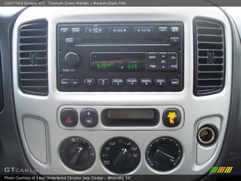 Titanium Green Metallic / Medium/Dark Flint 2007 Ford Escape XLT