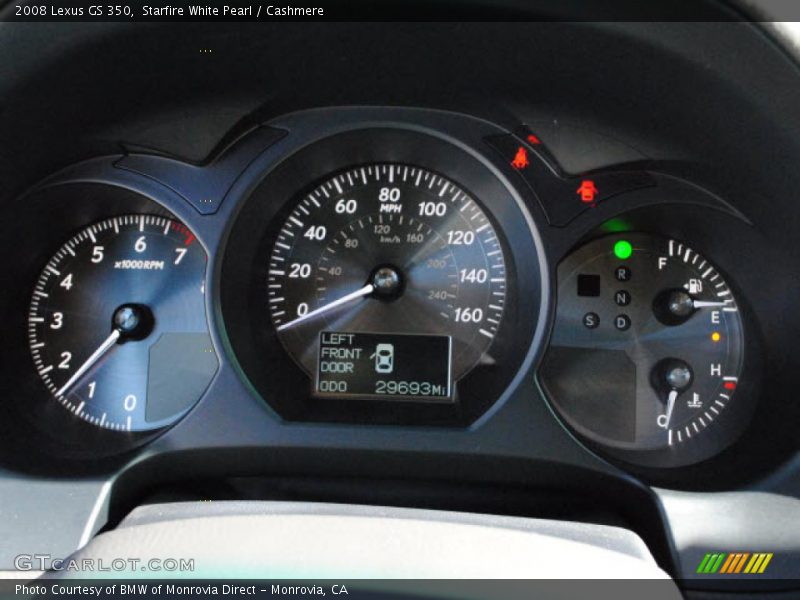  2008 GS 350 350 Gauges