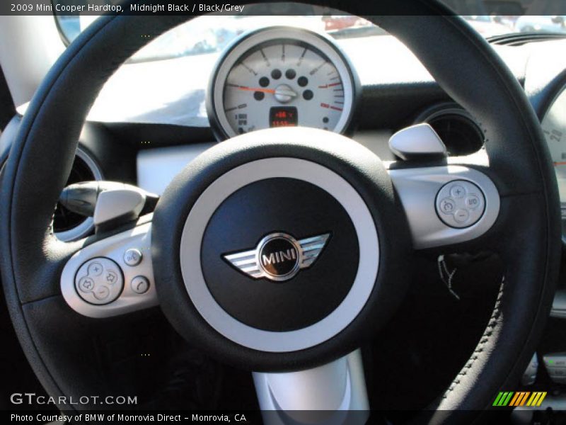 Midnight Black / Black/Grey 2009 Mini Cooper Hardtop