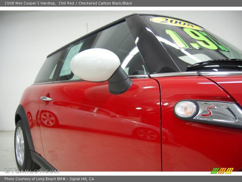Chili Red / Checkered Carbon Black/Black 2008 Mini Cooper S Hardtop