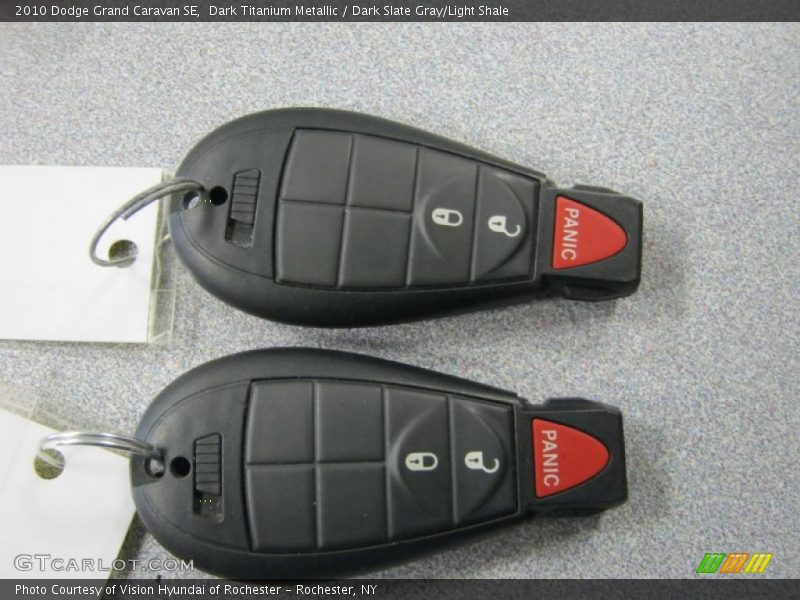 Dark Titanium Metallic / Dark Slate Gray/Light Shale 2010 Dodge Grand Caravan SE