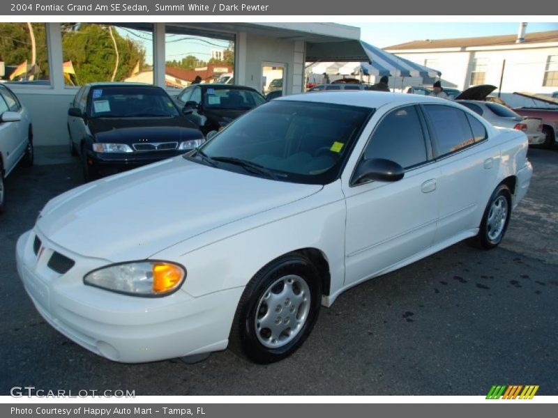 Summit White / Dark Pewter 2004 Pontiac Grand Am SE Sedan