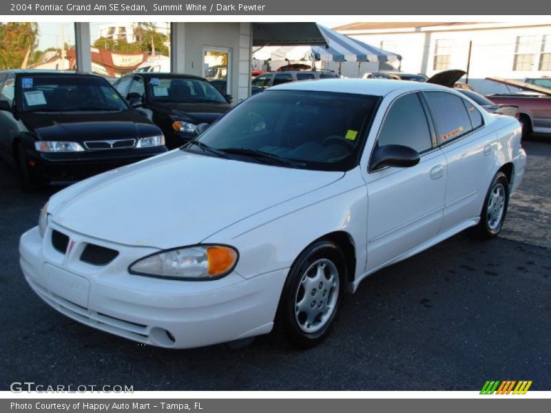 Summit White / Dark Pewter 2004 Pontiac Grand Am SE Sedan