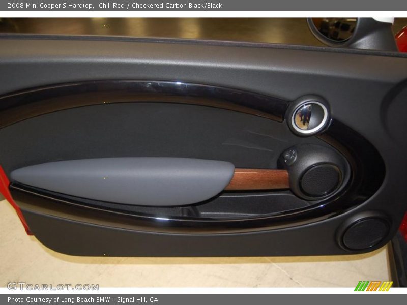 Chili Red / Checkered Carbon Black/Black 2008 Mini Cooper S Hardtop