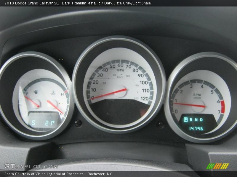 Dark Titanium Metallic / Dark Slate Gray/Light Shale 2010 Dodge Grand Caravan SE
