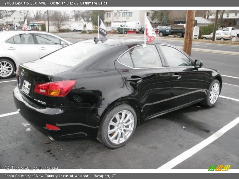 Obsidian Black / Cashmere Beige 2008 Lexus IS 250 AWD