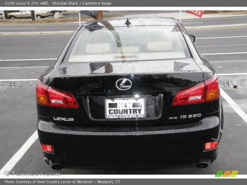 Obsidian Black / Cashmere Beige 2008 Lexus IS 250 AWD