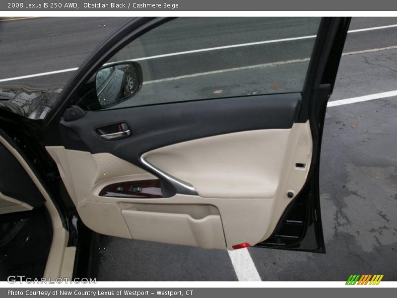 Obsidian Black / Cashmere Beige 2008 Lexus IS 250 AWD