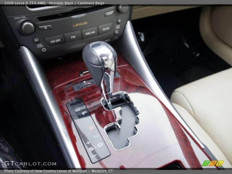 Obsidian Black / Cashmere Beige 2008 Lexus IS 250 AWD