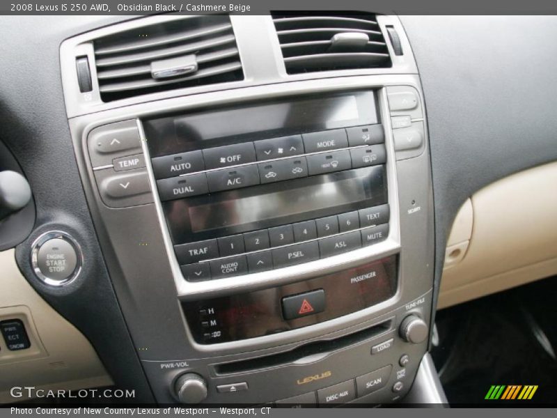 Obsidian Black / Cashmere Beige 2008 Lexus IS 250 AWD
