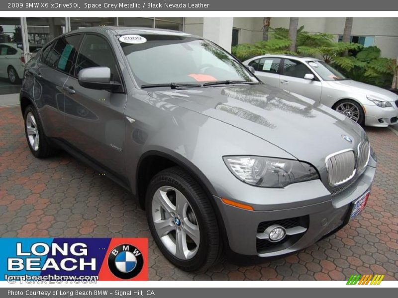Space Grey Metallic / Black Nevada Leather 2009 BMW X6 xDrive50i