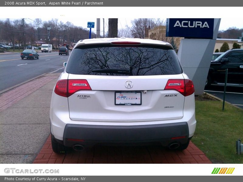 Aspen White Pearl / Parchment 2008 Acura MDX Sport