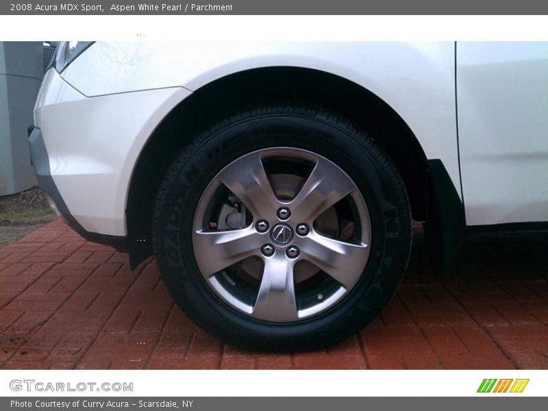 Aspen White Pearl / Parchment 2008 Acura MDX Sport