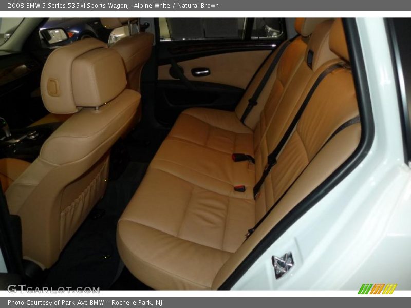 Alpine White / Natural Brown 2008 BMW 5 Series 535xi Sports Wagon