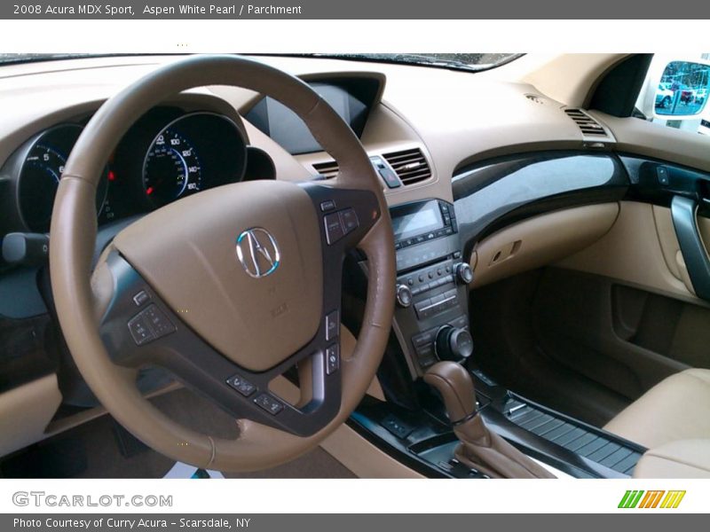 Aspen White Pearl / Parchment 2008 Acura MDX Sport