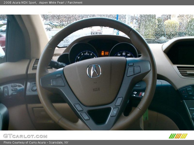 Aspen White Pearl / Parchment 2008 Acura MDX Sport