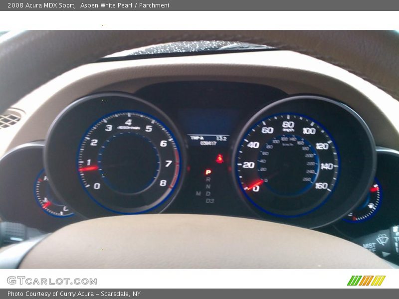 Aspen White Pearl / Parchment 2008 Acura MDX Sport