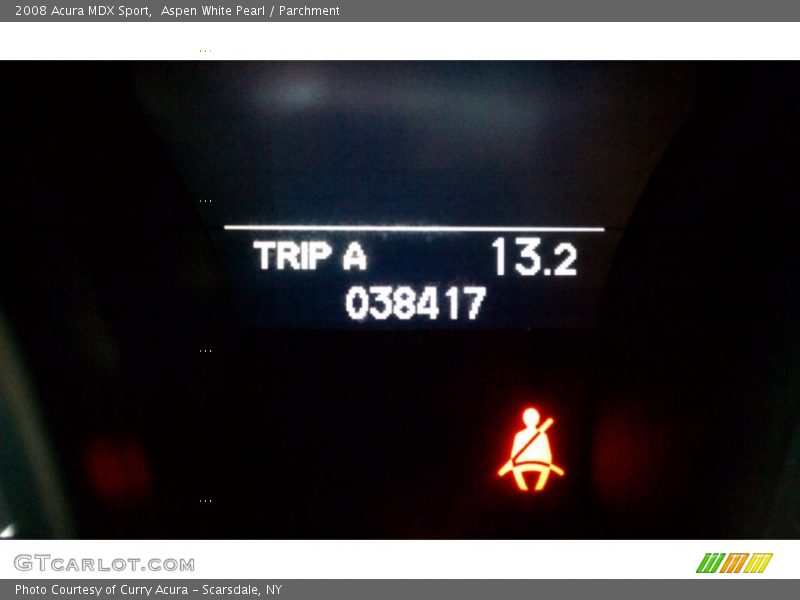 Aspen White Pearl / Parchment 2008 Acura MDX Sport