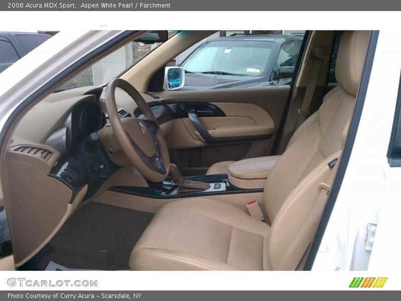 Aspen White Pearl / Parchment 2008 Acura MDX Sport