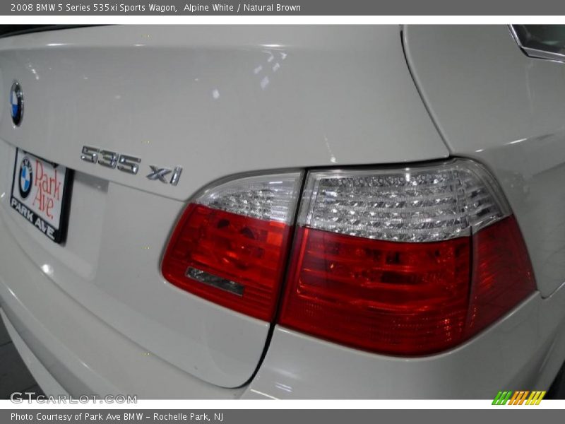 Alpine White / Natural Brown 2008 BMW 5 Series 535xi Sports Wagon