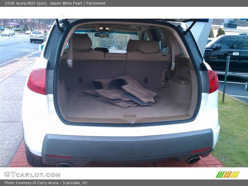 Aspen White Pearl / Parchment 2008 Acura MDX Sport