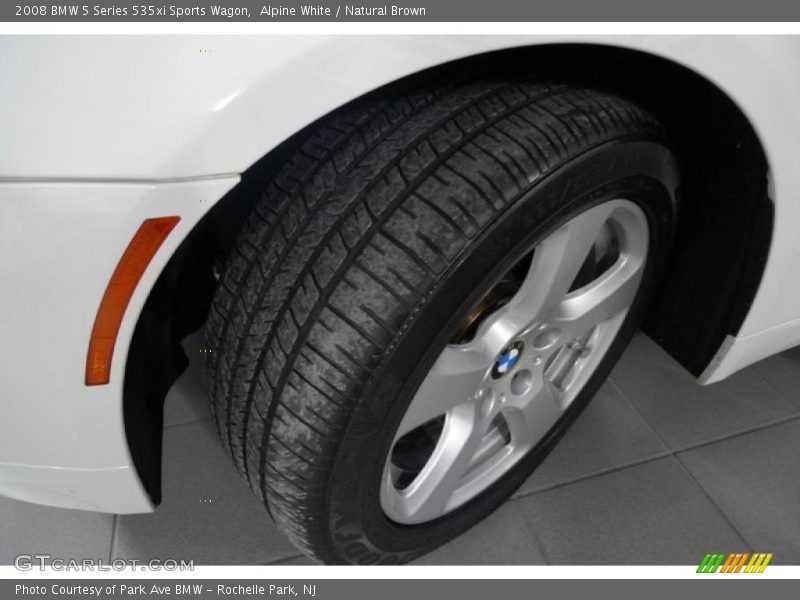 Alpine White / Natural Brown 2008 BMW 5 Series 535xi Sports Wagon