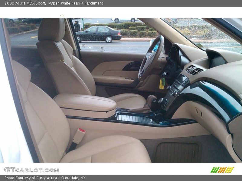 Aspen White Pearl / Parchment 2008 Acura MDX Sport
