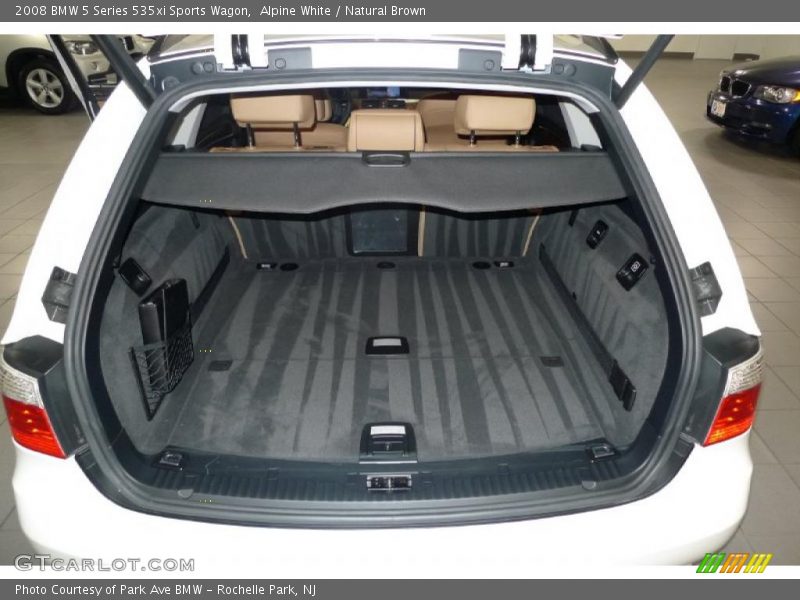 Alpine White / Natural Brown 2008 BMW 5 Series 535xi Sports Wagon