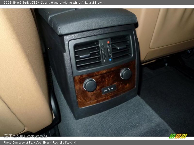 Alpine White / Natural Brown 2008 BMW 5 Series 535xi Sports Wagon