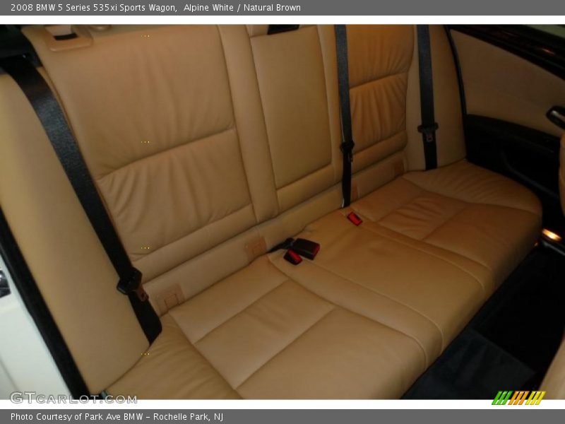 Alpine White / Natural Brown 2008 BMW 5 Series 535xi Sports Wagon