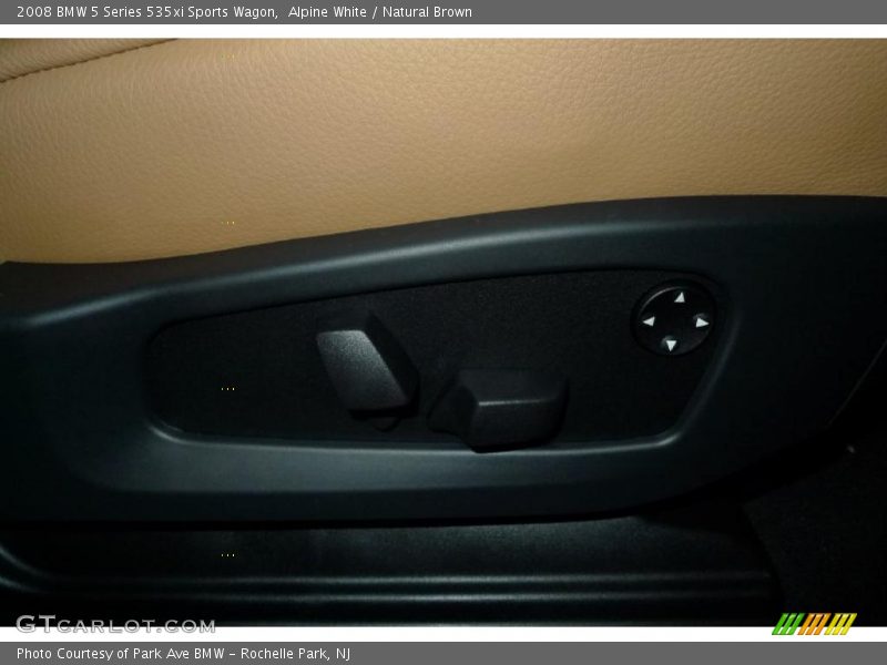 Alpine White / Natural Brown 2008 BMW 5 Series 535xi Sports Wagon