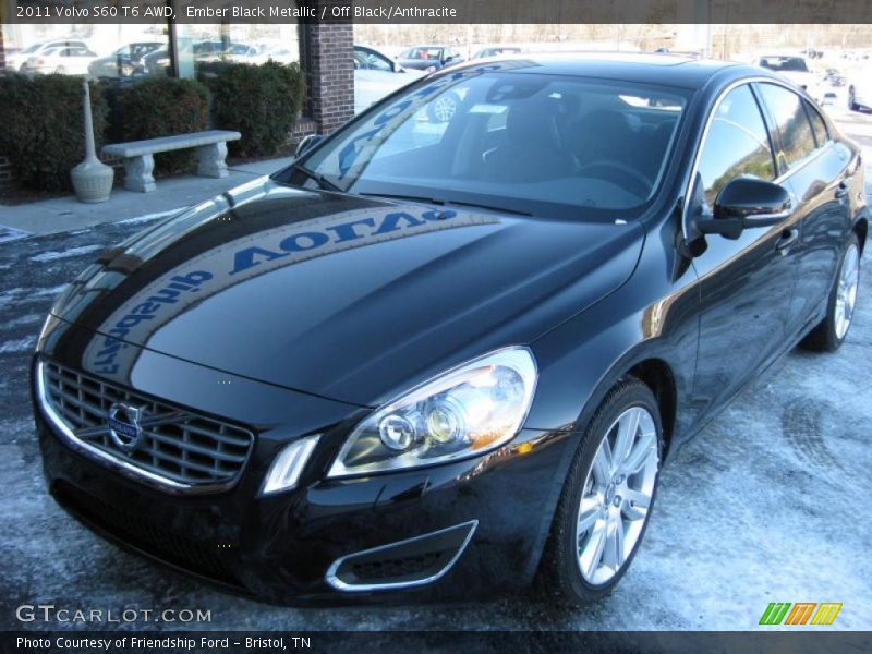 Ember Black Metallic / Off Black/Anthracite 2011 Volvo S60 T6 AWD