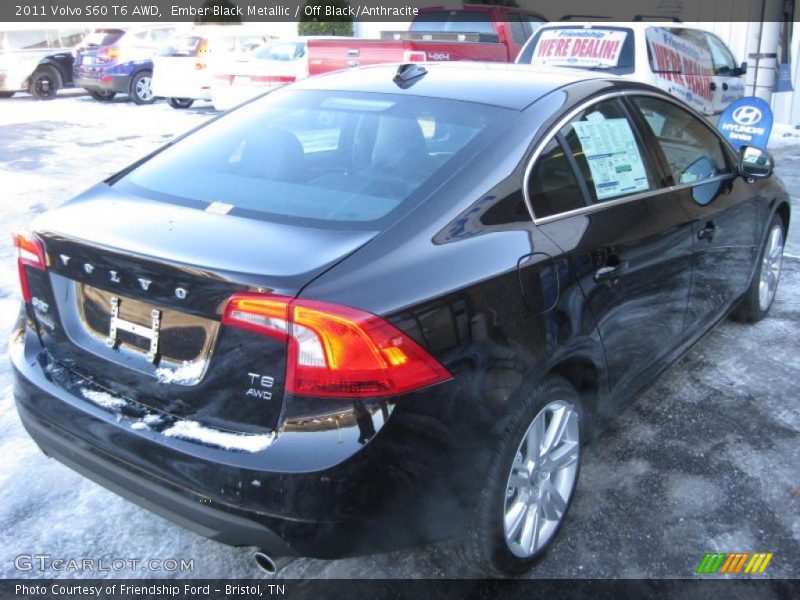Ember Black Metallic / Off Black/Anthracite 2011 Volvo S60 T6 AWD