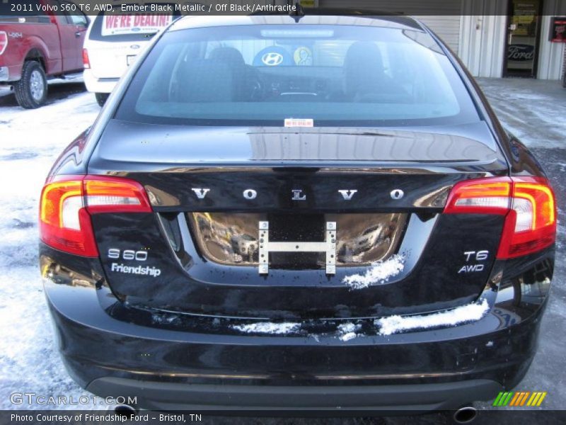 Ember Black Metallic / Off Black/Anthracite 2011 Volvo S60 T6 AWD