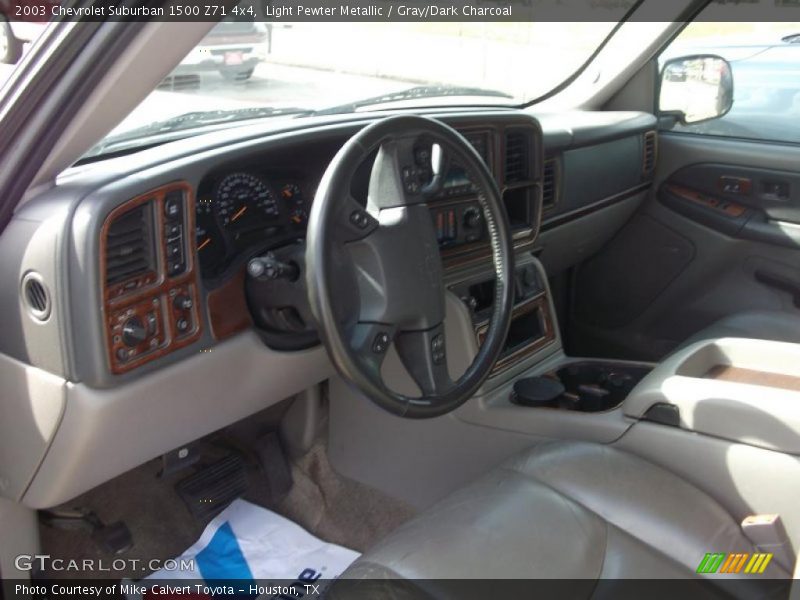 Light Pewter Metallic / Gray/Dark Charcoal 2003 Chevrolet Suburban 1500 Z71 4x4