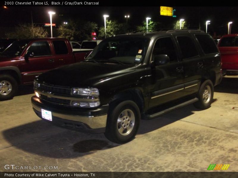 Black / Gray/Dark Charcoal 2003 Chevrolet Tahoe LS
