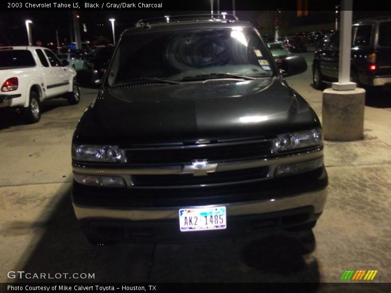 Black / Gray/Dark Charcoal 2003 Chevrolet Tahoe LS