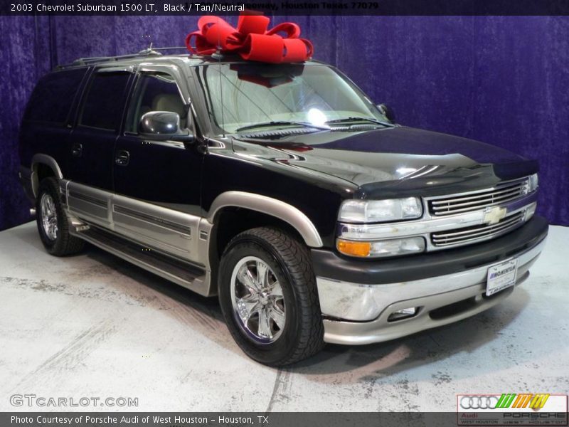 Black / Tan/Neutral 2003 Chevrolet Suburban 1500 LT